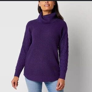 Melrose Purple St. John’s bay size XL Turtle neck